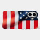 愛国的なアメリカ国旗のiPhoneケース – 米国 Case-Mate iPhoneケース (裏面 (横))