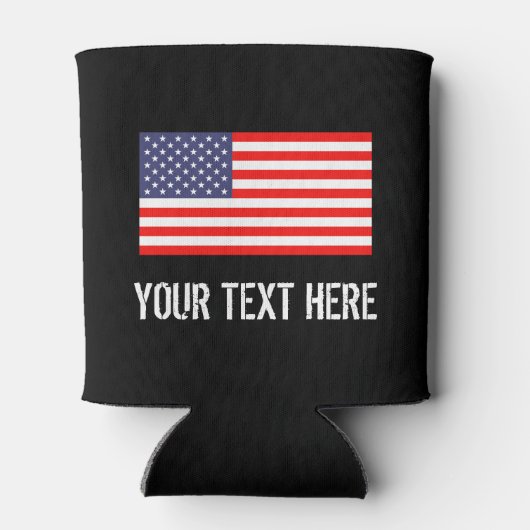 愛国的なアメリカ国旗は涼しくなる |カスタマイズ 缶クーラー (裏面)