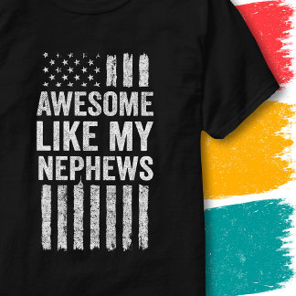 愛国的なアメリカ国旗は甥っ子たちのように素敵だ Tシャツ