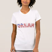 愛国的なアメリカ国旗を掲げた夢 Tシャツ (正面)