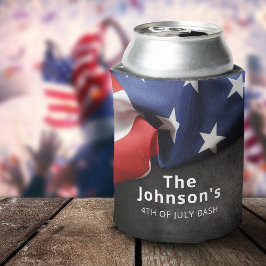 愛国的なアメリカ国旗カスタマイズ折り 缶クーラー
