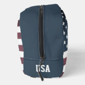 愛国的なアメリカ国旗カスタムの旅行化粧品バッグ ドップキット (右)