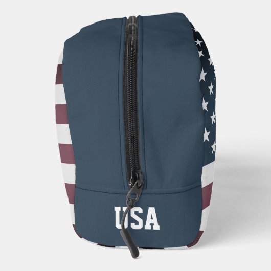 愛国的なアメリカ国旗カスタムの旅行化粧品バッグ ドップキット (右)