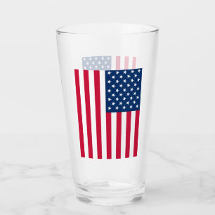 愛国的なアメリカ国旗グラス タンブラーグラス