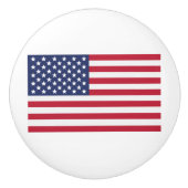愛国的なアメリカ国旗セラミックノブ - アメリカの誇り セラミックノブ (正面)