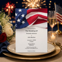 愛国的なアメリカ国旗軍人栄誉結婚式
