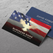 愛国的なアメリカ国旗金ゴールドイーグル軍隊サービス 名刺