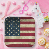 愛国的なアメリカ国旗7月4日の独立記念日 ペーパープレート (パーティー)