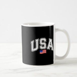 愛国的なアメリカ国旗7月Wの4日 コーヒーマグカップ