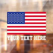 愛国的なアメリカ国旗 ウィンドウサイン (シート2)