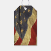 愛国的なアメリカ国旗 ギフトタグ (正面)