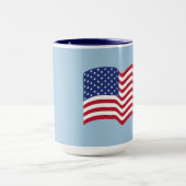 愛国的なアメリカ国旗 コーヒーマグ ギフト マグカップ (中央)