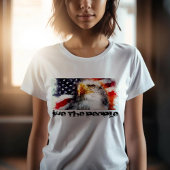 愛国的なアメリカ国旗＆ワシTシャツ Tシャツ