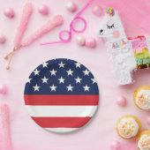 愛国的なアメリカ国旗 星とストライプ ペーパープレート (パーティー)