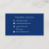 愛国的なアメリカ国旗 米国 アメリカ 退役軍人 シンプル 名刺 (裏面)