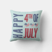 愛国的なアメリカ国旗 7月4日 クッション (裏面)
