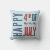 愛国的なアメリカ国旗 7月4日 クッション (正面)
