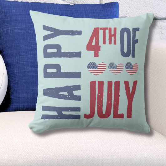 愛国的なアメリカ国旗 7月4日 クッション