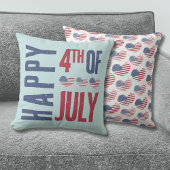 愛国的なアメリカ国旗 7月4日 クッション