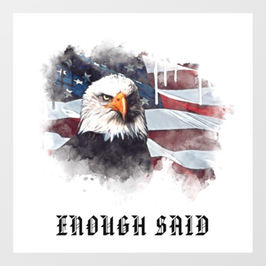 *~*愛国的なアメリカ国旗American Bald EAGLE AP16 ウィンドウサイン (シート)