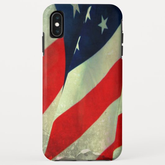 愛国的なアメリカ国旗Apple iPhone XS Maxケース Case-Mate iPhoneケース (裏面)