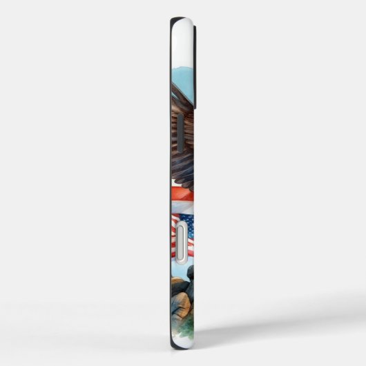 愛国的なアメリカ国旗Bald Eagle iPhone / iPadケース Case-Mate iPhoneケース (裏面 / 右)