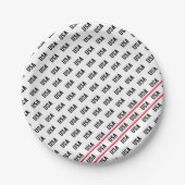 愛国的なアメリカ模様オリンピックスポーツおもしろい ペーパープレート (正面)