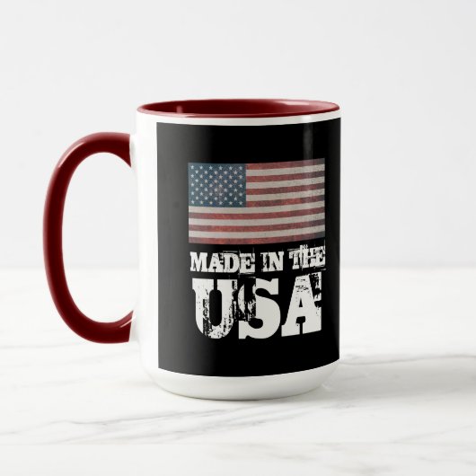 愛国的なアメリカ製コーヒーマグ マグカップ (左)
