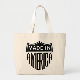 愛国的なアメリカ製トートバッグ ラージトートバッグ