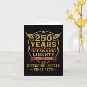 愛国的なアメリカ軍パレード250周年 カード (黄色い花)