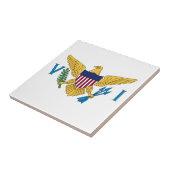 愛国的なアメリカ領ヴァージン諸島の旗 タイル (側面)