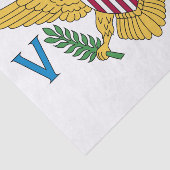 愛国的なアメリカ領ヴァージン諸島の旗 薄葉紙 (詳細)