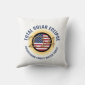 愛国的なアメリカ2024年皆既食太陽の家族 クッション (裏面)