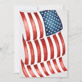 愛国的なアメリカ250の友人提供クックアウトパーティー 招待状 (裏面)