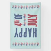 愛国的なアメリカ アメリカ国旗 7月4日 横断幕 (縦)