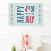 愛国的なアメリカ アメリカ国旗 7月4日 横断幕 (インサイチュ)