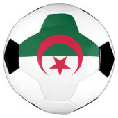 愛国的なアルジェリアの旗 サッカーボール (回転)