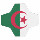 愛国的なアルジェリアの旗 サッカーボール (フラット)