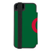 愛国的なアルジェリアの旗 INCIPIO iPhoneウォレットケース (フォリオ裏面)