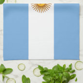 愛国的なアルゼンチンの国旗 キッチンタオル (折り畳み)