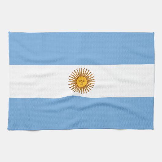愛国的なアルゼンチンの国旗 キッチンタオル (横)