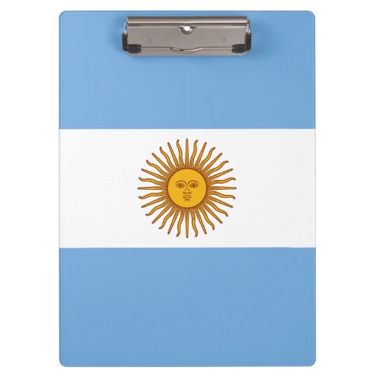 愛国的なアルゼンチンの国旗 クリップボード (正面)