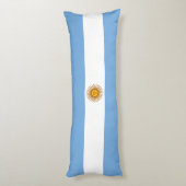 愛国的なアルゼンチンの国旗 ボディピロー (裏面 (縦))