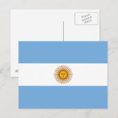 愛国的なアルゼンチンの国旗 ポストカード (正面/裏面)