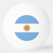 愛国的なアルゼンチンの国旗 卓球ボール (裏面)