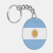 愛国的なアルゼンチンの旗 キーホルダー (正面左)