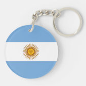 愛国的なアルゼンチンの旗 キーホルダー (裏面)