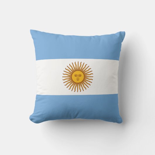 愛国的なアルゼンチンの旗 クッション (正面)