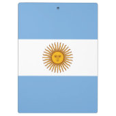 愛国的なアルゼンチンの旗 クリップボード (裏面)