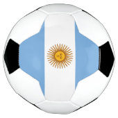 愛国的なアルゼンチンの旗 サッカーボール (回転)
